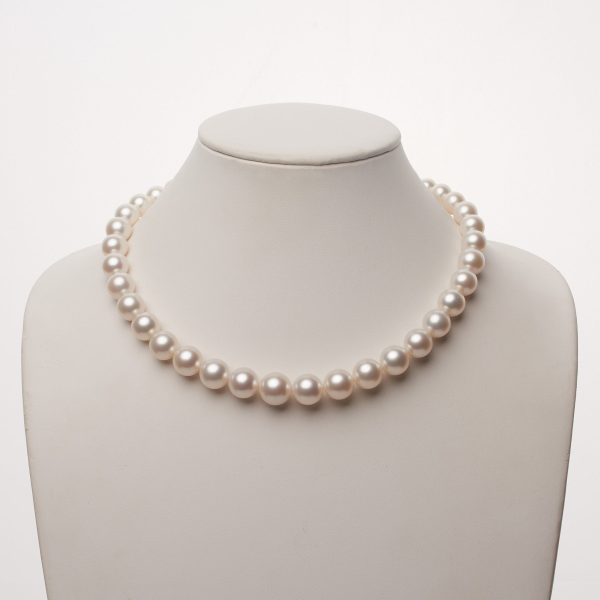 10.0-13.8 mm AA+/AAA White South Sea Round Pearl Necklace