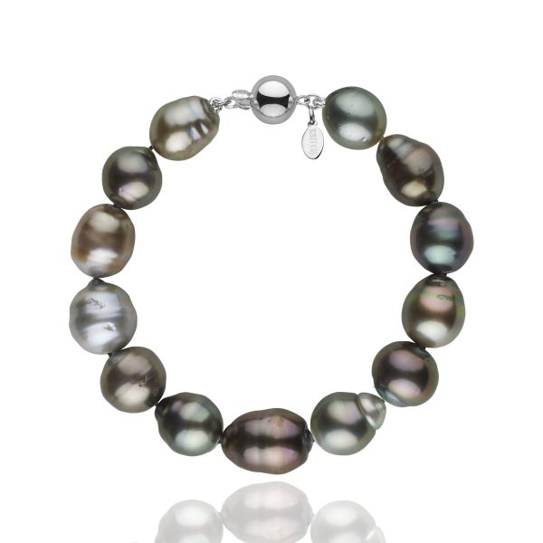 10.6-11.7 mm Multicolor Fijian Baroque Pearl Bracelet