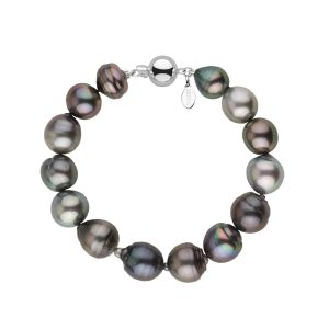 10.0-11.7 mm AA+ Tahitian Baroque Pearl Bracelet-GeekSEO