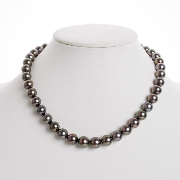 10.0-11.8 mm AAA Tahitian Round Pearl Necklace