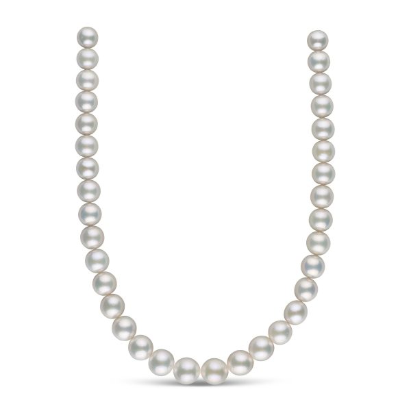 10.0-13.0 mm White Edison Freshwater Pearl Necklace